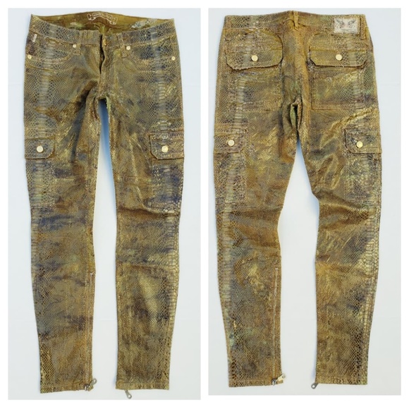 New ROBIN'S JEAN Camo Cargo Skinny Jeans - Picture 1 of 8